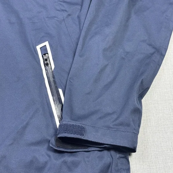 Sunice Srixon Golf Jacket Mens L Blue Windbreaker Zephal Waterproof Full Zip